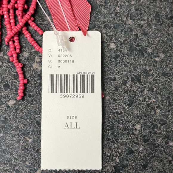 Anthropologie Leather Monogram A Beaded Bag - Picture 8 of 8